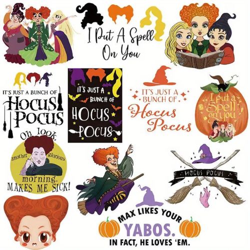 Hocus Pocus Sticker Pack 50pcs | Crystals and Sun Signs Co