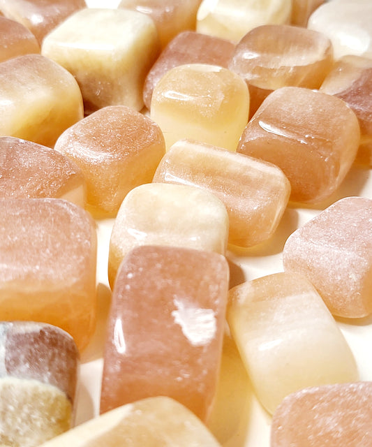 Honey Calcite Gemstone Tumbled | Crystals and Sun Signs Co