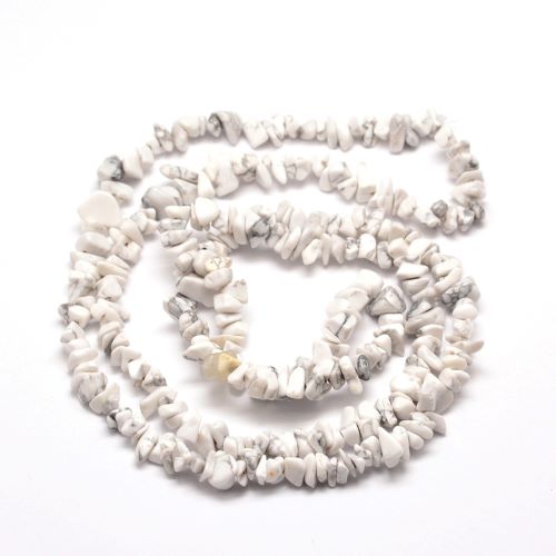 Howlite Gemstone Chip Beads | Alberta Bead Store
