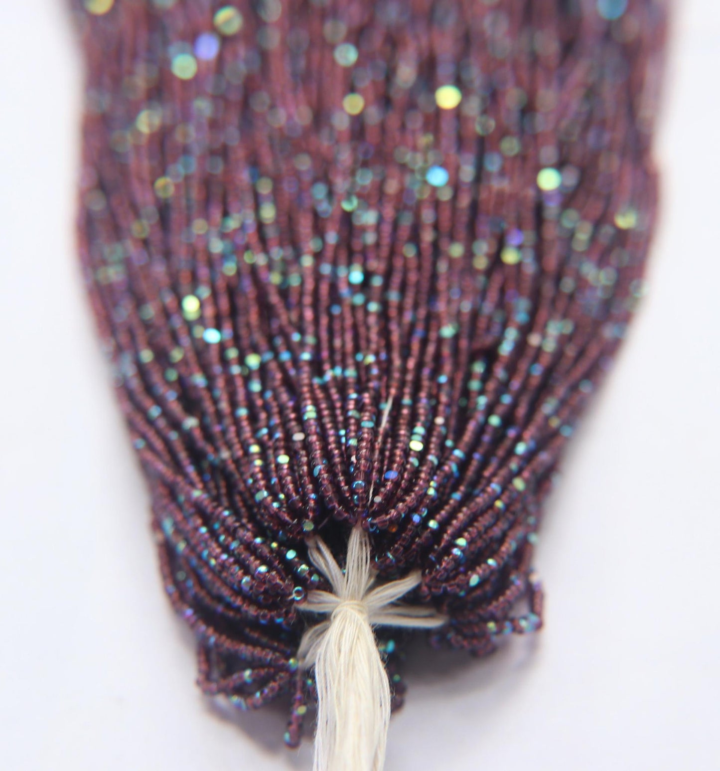 11/0 Charlotte Cut Seed Beads Patina Transparent Amethyst Aurore Boreale Hanks
