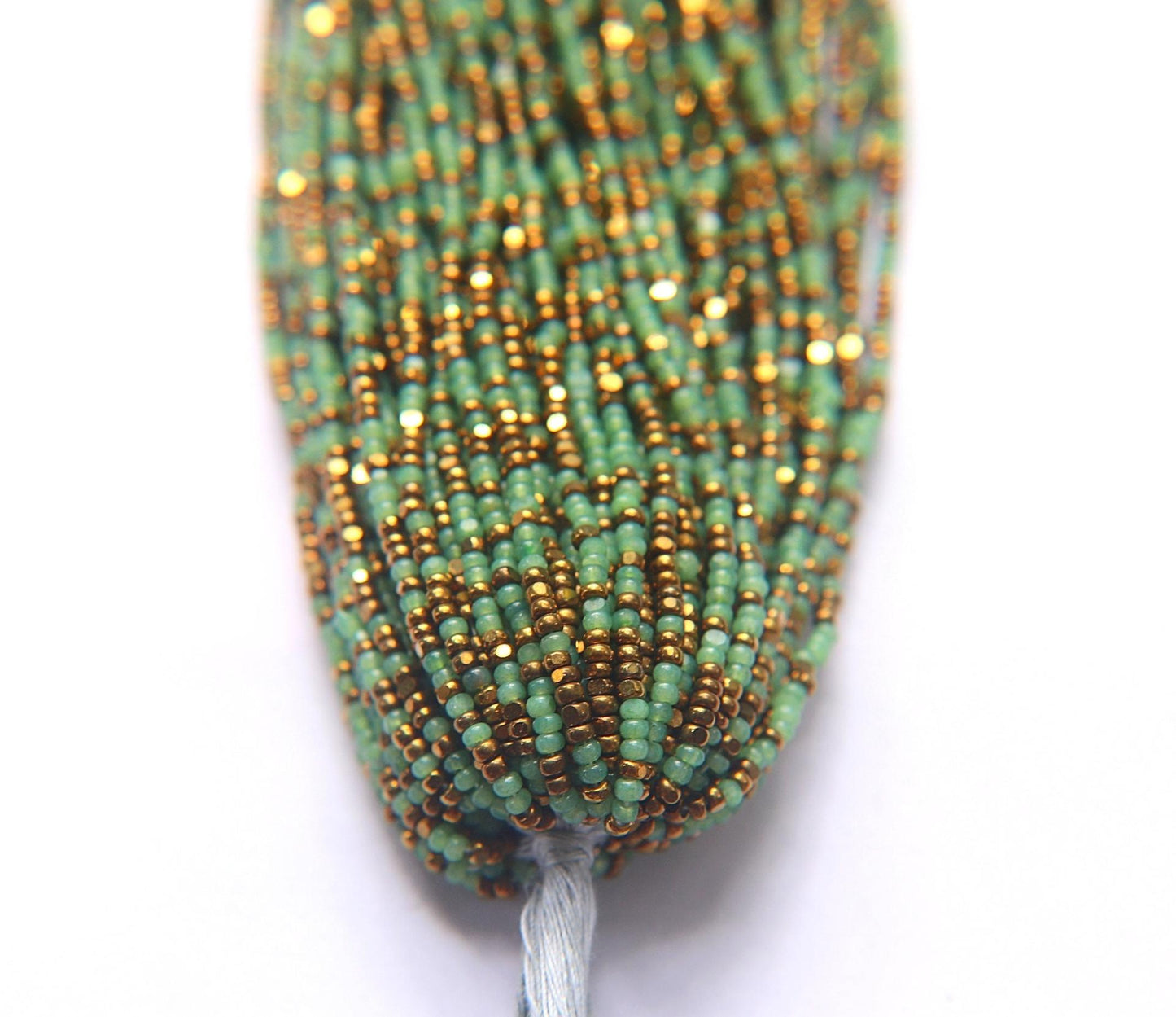 11/0 Charlotte Cut Seed Beads Dark Sage Do Hanks