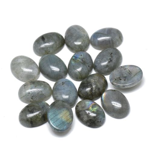Labradorite Gemstone Cabochon Oval 14x10x5.5mm - Crystals and Sun Signs