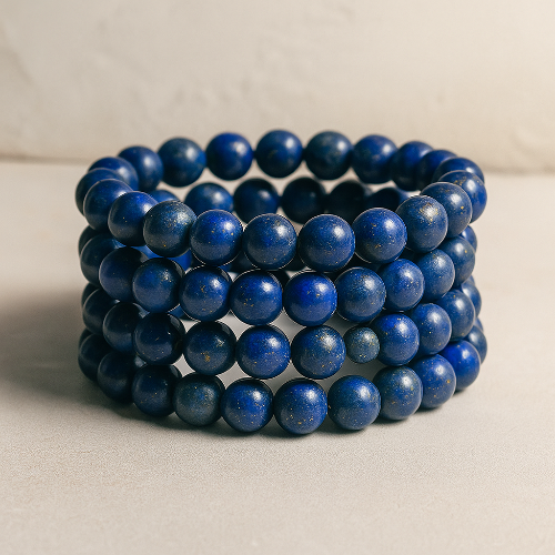lapis lazuli gemstone healing bracelet red deer