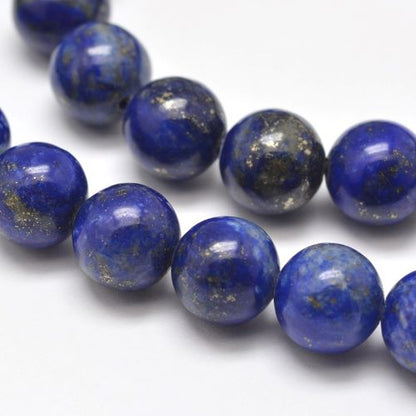 Lapis Lazuli Gemstone Beads - Undyed- All Sizes - Crystals and Sun Signs