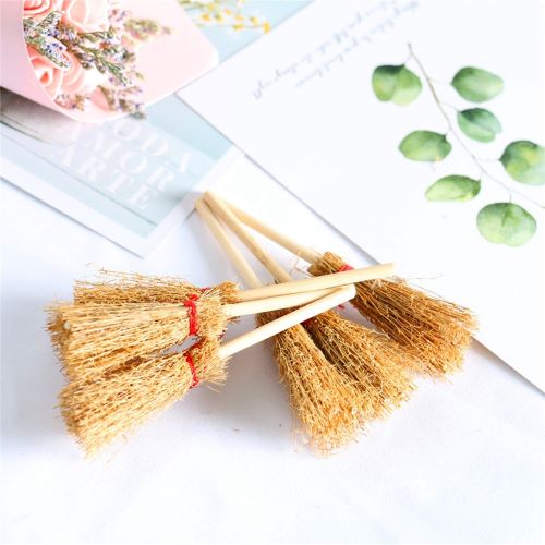 Miniature Broom 4pc | Alberta Bead Store