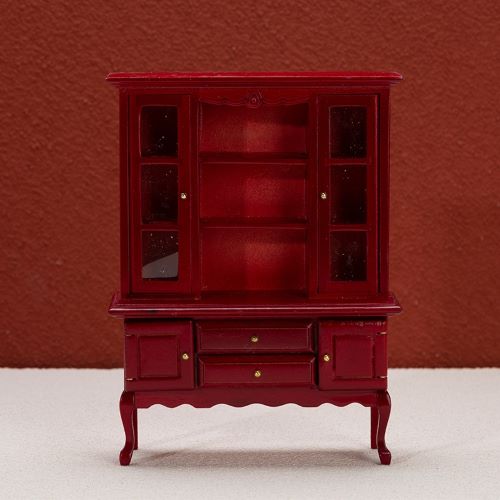 Miniature Wooden China Cabinet 1ps | Alberta Bead Store
