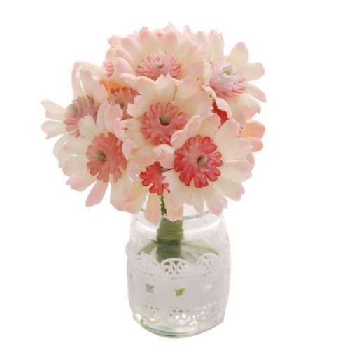 Miniature Artificial Carnation Flowers in vase 1pc | Alberta Bead Store