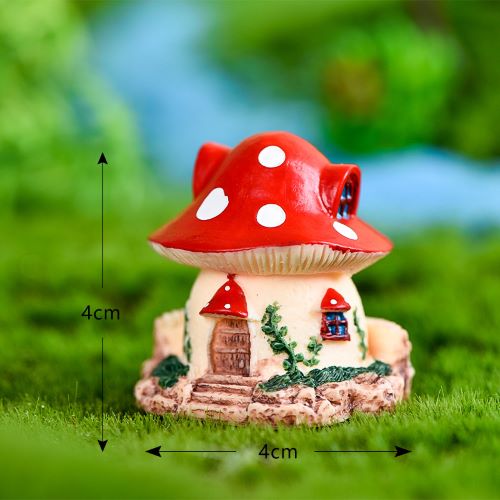 Miniature Mushroom Houses for Fairy Garden 1pc | Alberta Bead Store