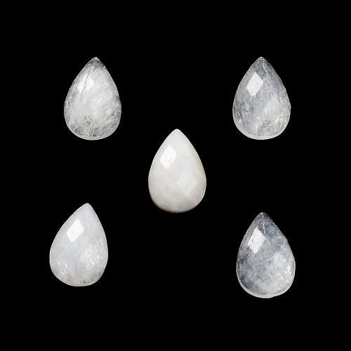 Moonstone Faceted Cabochon Tear Drop Shape - Witches Ink LTD - O/A Crystals and Sun Signs