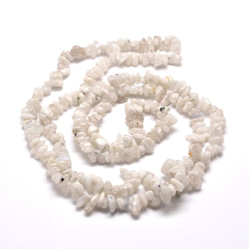 Rainbow Moonstone Gemstone Chip Bead | Crystals and Sun Signs Co