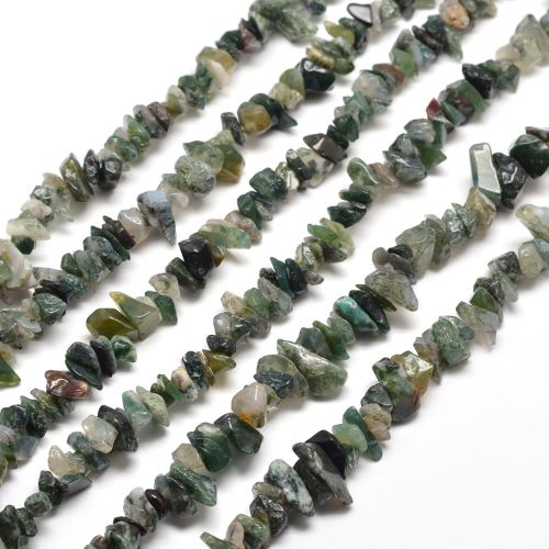 Moss Agate Gemstone Chip Beads | Alberta Bead Store
