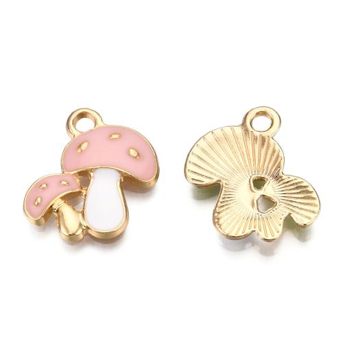 Mushroom Charm Mixed Color 10 pcs | Crystals and Sun Signs Co
