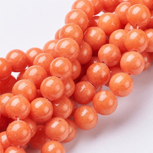 Mashan Orange Jade Gemstone Beads | Alberta Bead Store