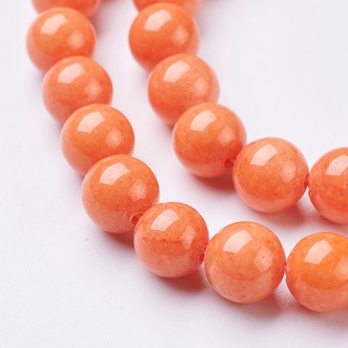 Mashan Orange Jade Gemstone Beads | Alberta Bead Store