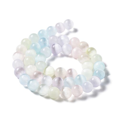 Selenite Pastel Rainbow Gemstone Bead | Alberta Bead Store