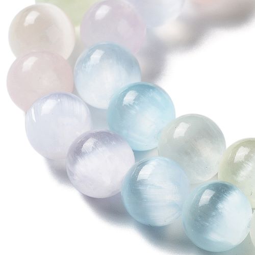 Selenite Pastel Rainbow Gemstone Bead | Alberta Bead Store