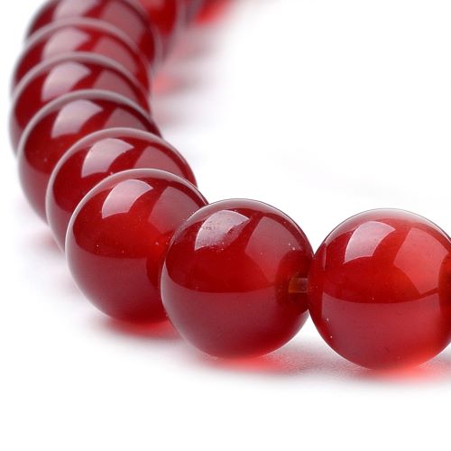 Carnelian Agate Red Gemstone Bead | Alberta Bead Store