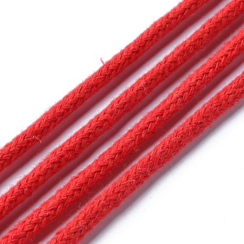 Macrame Cotton Cord Red 3MM 50M Roll | Alberta Bead Store
