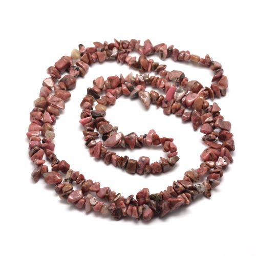Rhodonite Gemstone Chip Bead | Alberta Bead Store
