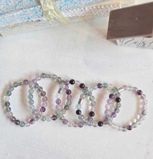 Bracelet en perles de fluorite