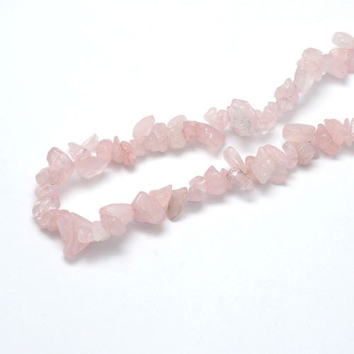 Rose Quartz Gemstone Chip Beads | Alberta Bead Store