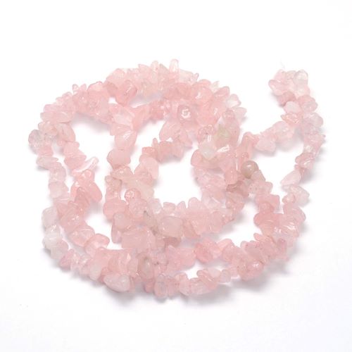 Rose Quartz Gemstone Chip Beads | Alberta Bead Store