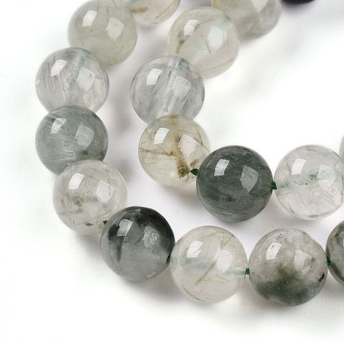 Green Rutilated Quartz Gemstone Bead | Alberta Bead Store