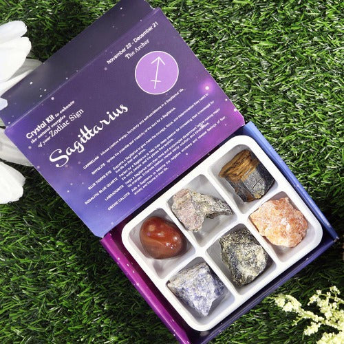 Astrology Crystal Kit | 6 Gemstones per Box - Witches Ink LTD - O/A Crystals and Sun Signs