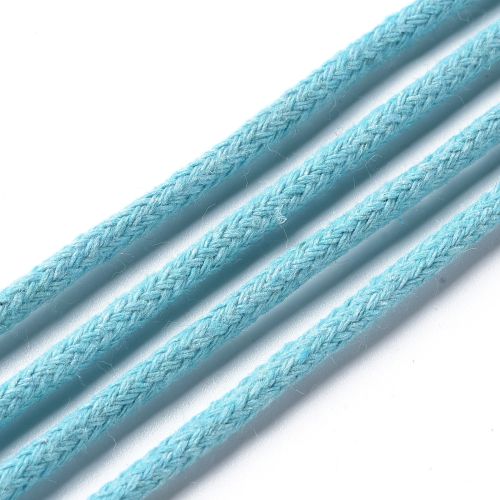 Macrame Cotton Cord Sky Blue 3MM 50M Roll | Alberta Bead Store