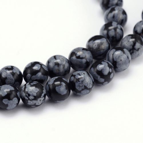 Snowflake Obsidian Gemstone Bead | Alberta Bead Store