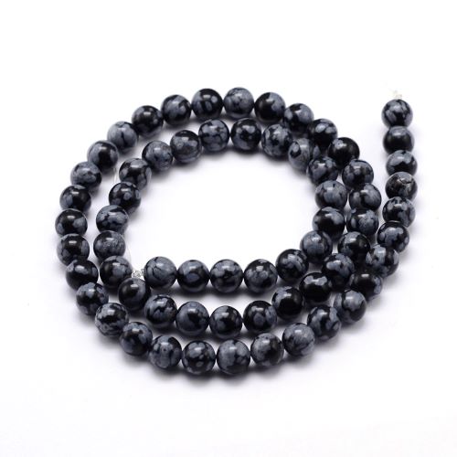 Snowflake Obsidian Gemstone Bead | Alberta Bead Store