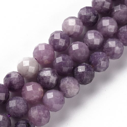 Sugilite Faceted Gemstone Bead - Crystals and Sun Signs