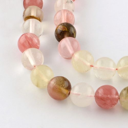 Tigerskin Glass Beads - Crystals and Sun Signs