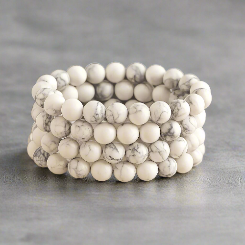White howlite Gemstone healing bracelet online