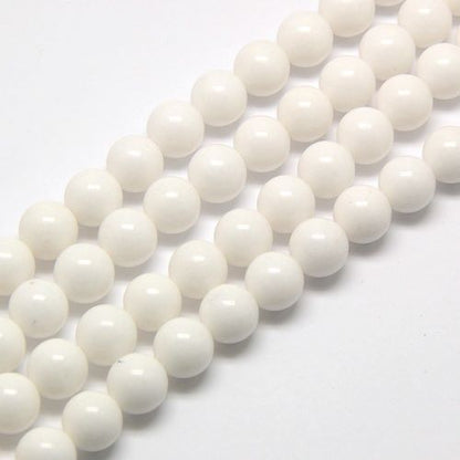 White Malaysia Jade Gemstone Beads - All Sizes - Witches Ink LTD - O/A Crystals and Sun Signs