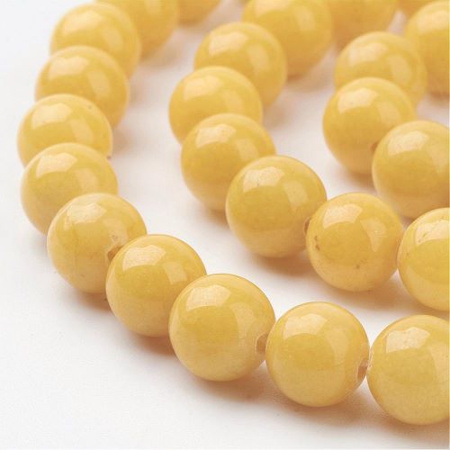 Mashan Yellow Jade Gemstone Beads | Alberta Bead Store