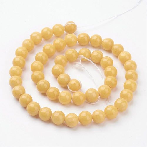 Mashan Yellow Jade Gemstone Beads | Alberta Bead Store