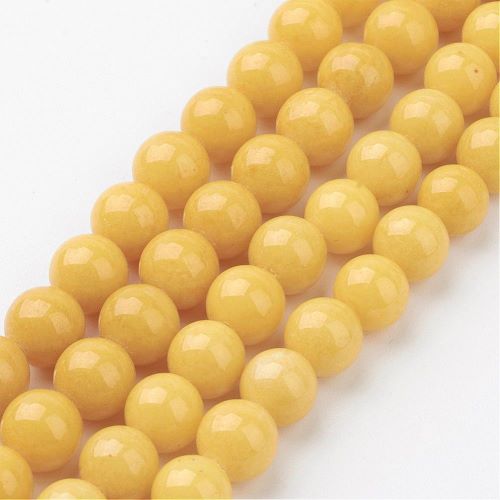 Mashan Yellow Jade Gemstone Beads | Alberta Bead Store