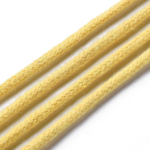 Macrame Cotton Cord Yellow 3MM 50M Roll | Alberta Bead Store