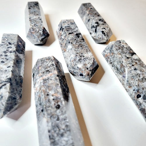 Yooperlite Gemstone Tower | Crystals and Sun Signs Co