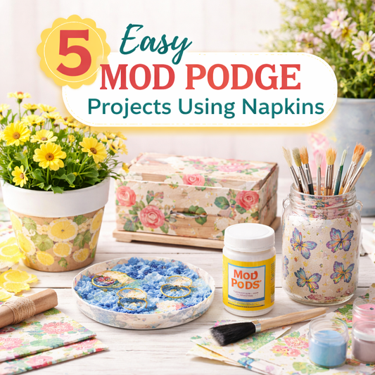 5 Easy Mod Podge Projects with Napikns