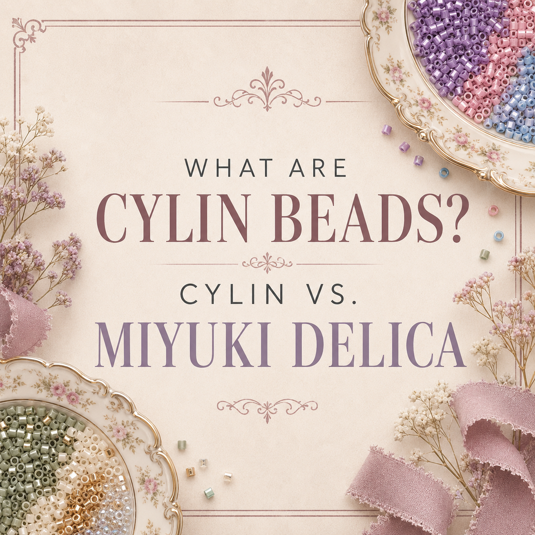 What Are Cylin Beads? Cylin vs. Miyuki Delica Beads
