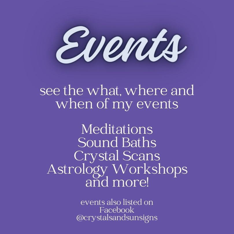 Social Events in Red Deer from Crystals and Sun Signs Co