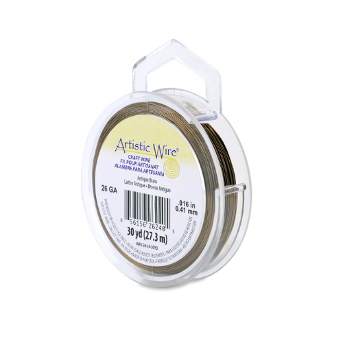 Artistic Wire 26ga Antique Brass 30yrd | Alberta Bead Store