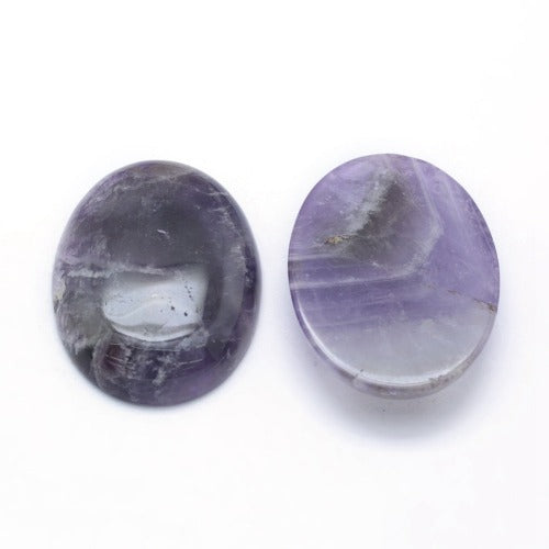 Amethyst Gemstone Cabochon Oval Shape | Crystals and Sun Signs Co