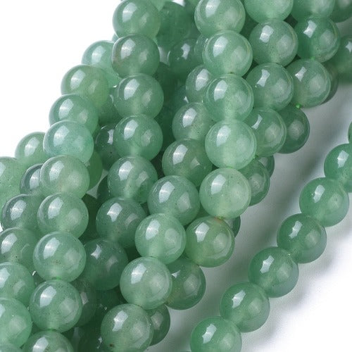 Green Aventurine Gemstone Bead - All Sizes - Premium Bead from Crystals and Sun Signs Co - Shop now at Witches Ink LTD