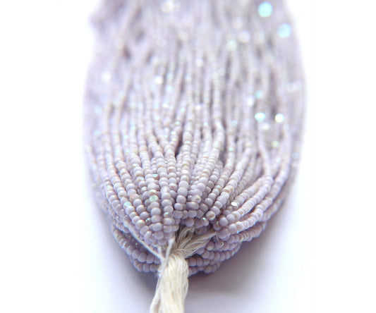 11/0 Charlotte Cut Seed Seed Beads Patina Periwinkle Aurore Boreale Hanks