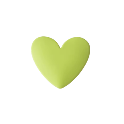 Matte Acrylic Heart Cabochons 33mm