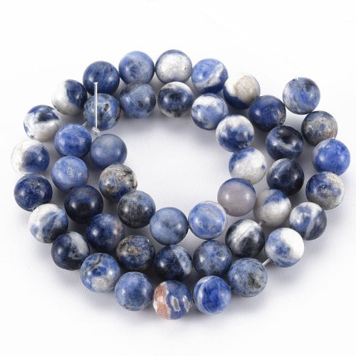 Natural Sodalite Beads - All Sizes - Premium Bead from Crystals and Sun Signs Co - Shop now at Witches Ink LTD