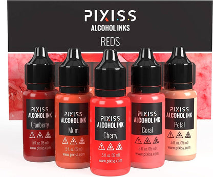 Alcohol Ink - Brilliant Red Hues - Alberta Bead Store